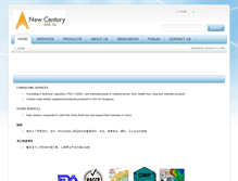 Tablet Screenshot of newcenturyco.net